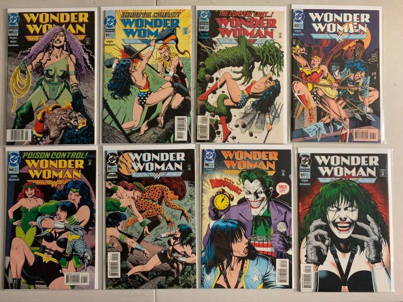 Wonder Woman comics lot #46-100 + 1 special 52 diff avg 7.0 (1990-95)