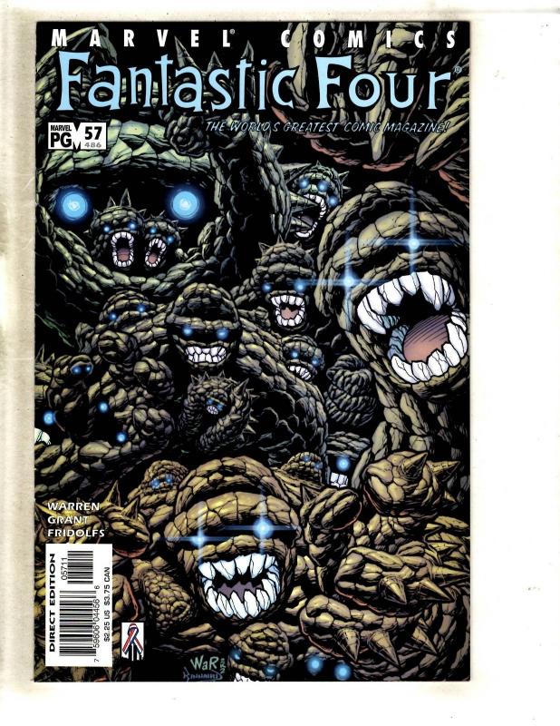 Lot Of 10 Fantastic Four Marvel Comic Books # 9 17 52 53 55 57 58 59 60 62  J327