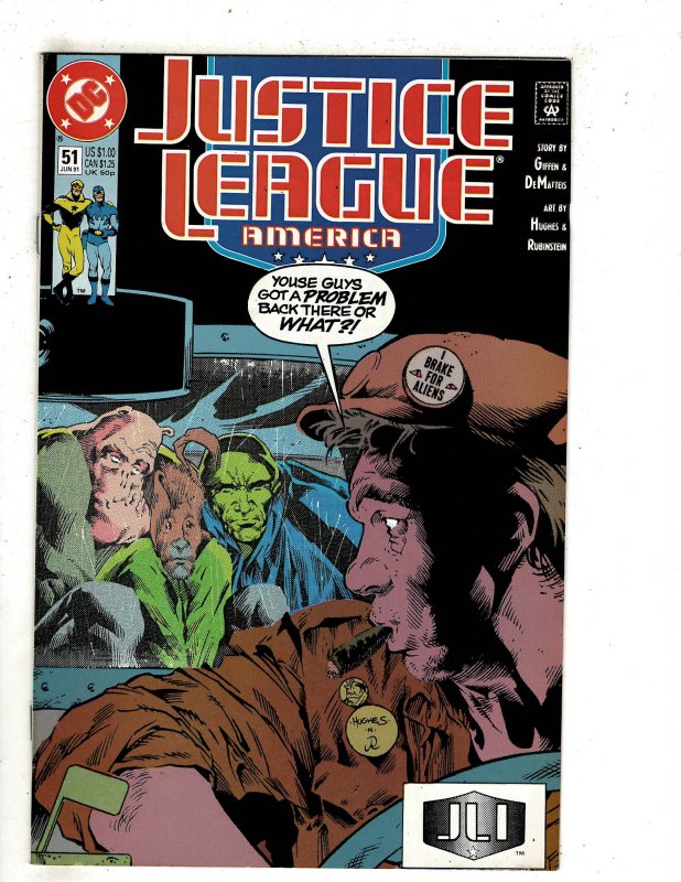 Justice League America #51 (1991) YY8