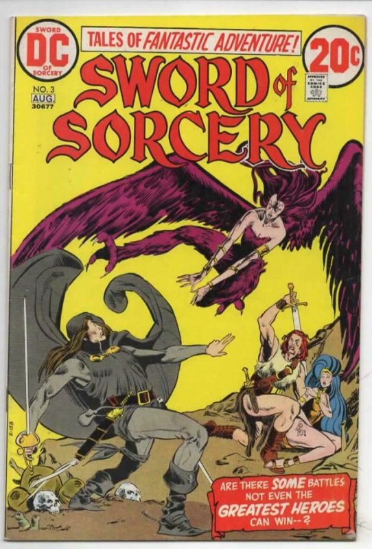 SWORD of SORCERY #3, FN, Fafrhd, GrayMouser, Chaykin, 1973 more Bronze in store 