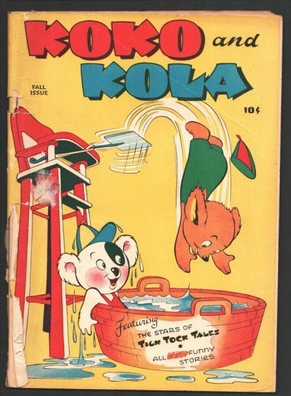 Koko and Kola #1 1946-ME-1st issue-Pixies--Sci-fi story-52 page issue-rare-G