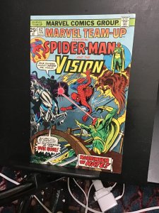 Marvel Team-Up #42 (1976). Spider-Man, vision vs Dark Rider! VF/NM Wow!