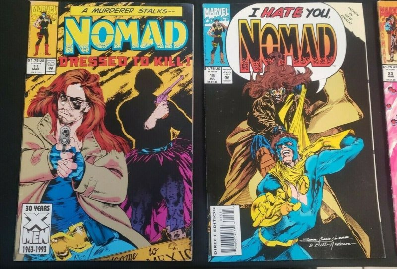 NOMAD 8PC (FN) ROADKILL, EX-BUCKY VS EX-CAPTAIN AMERICA, GAMBIT 1992-94