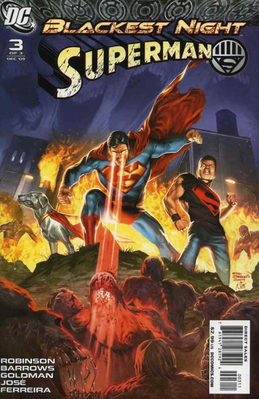 Blackest Night: Superman #3 VF/NM; DC | save on shipping - details inside