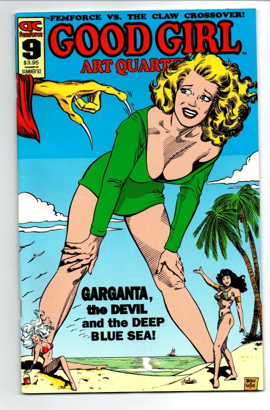 Good Girl Art Quarterly #9 - Garganta - Giantess - Femforce - AC Comics - VF/NM 