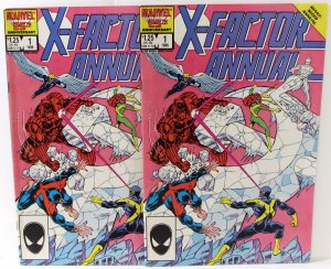 X-Factor Annual Lot of 2 #1 x2 Marvel (1986) 1st Series Comic Books
