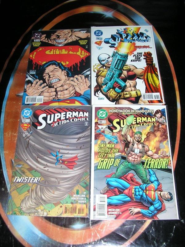 SUPERMAN IN ACTION COMICS (DC Comics), 1984-1998, 45 diff, 0, 553-743, Ann 1, 7