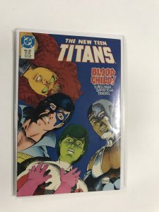 The New Teen Titans #42 (1988) Teen Titans FN3B222 FINE FN 6.0