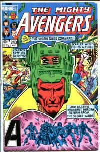AVENGERS #243-SECRET WARS-MARVEL-HIGH GRADE VF