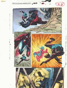 Spectacular Spider-Man #227 p.28 Color Guide Art - Scarlet Spider by John Kalisz