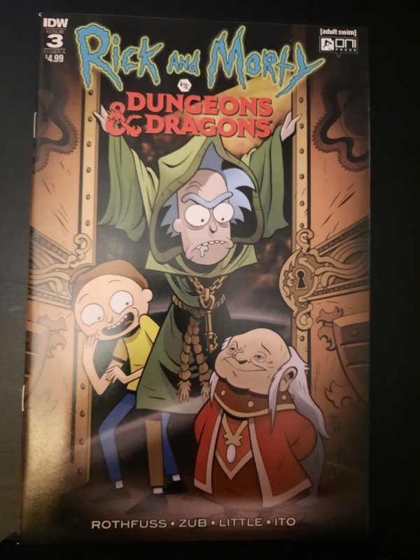 Rick and Morty vs. Dungeons & Dragons #3 Cover A - Troy Little (2018)NM