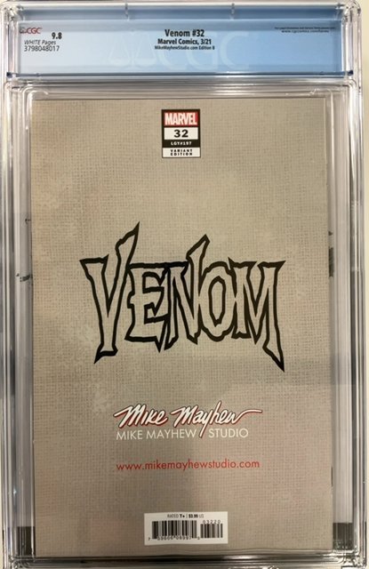Venom #32 Mayhew Cover B (2021) CGC 9.8