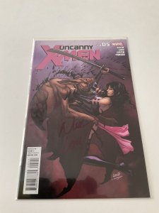Uncanny X-Men 5 Near Mint Nm Signed Land Marvel