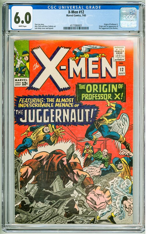 The X-Men #12 (1965) CGC 6.0! White Pages! 1st Appearance of the Juggernaut!