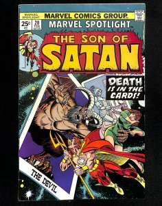 Marvel Spotlight #20 Son of Satan!