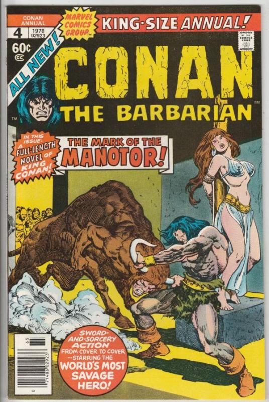 Conan the Barbarian King-Size #4 (Jan-78) NM Super-High-Grade Conan the Barba...