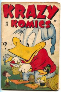 Krazy Komics #25 1946- Timely Funny Animals- 1st Wacky Duck- Kurtzman G+