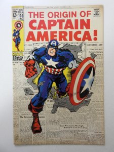 Captain America #109  (1969) VG+ Condition! Centerfold detached at bottom staple