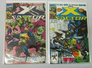 X-Factor (1st series) comic lot from:#50-75 26 diff avg 7.0  (1990-94)