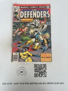 Defenders # 47 FN- Marvel Comic Book Moon Knight Valkyrie Avengers Hulk 1 J219