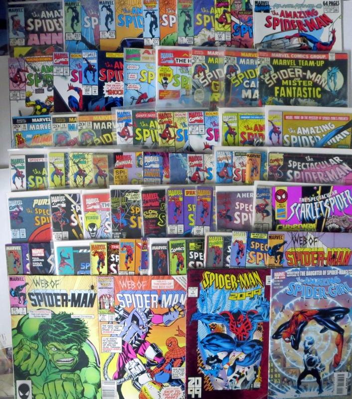SPIDER-MAN COLLECTION! 58 ISSUES! SPIDEY GEMS FROM THE 80s-90s!