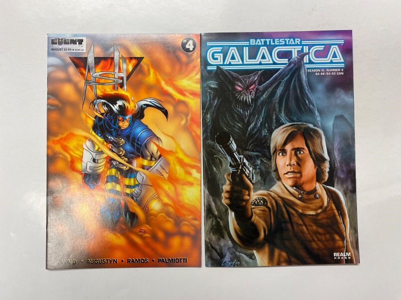 4 WILDSTORM comic books Astro Dark #2 Ash #2 4 Battlestar Galactica #2 47 KM17