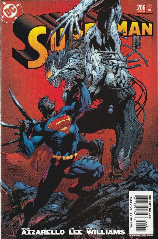 Superman # 206 Jim Lee Cover NM DC 2004 [O1]