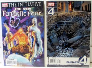 Fantastic Four Lot 2 #545, 568 2007 Marvel 8.5 Thing Human Torch Invisible Woman