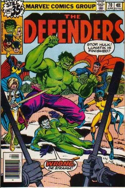 Defenders (1972 series) #70, VF+ (Stock photo)