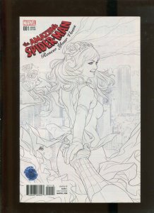 AMAZING SPIDER-MAN #1 (9.2) ART GERM VARIANT + COPY+ SKETCH VARIANT!! 2017