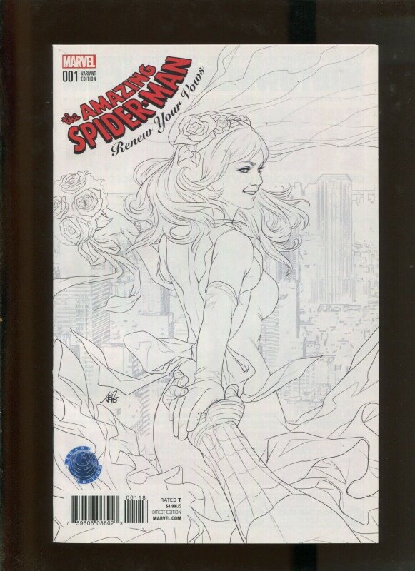AMAZING SPIDER-MAN #1 (9.2) ART GERM VARIANT + COPY+ SKETCH VARIANT!! 2017