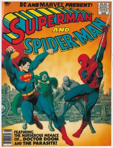 HUGE!!  MARVEL TREASURY EDITION #28: SUPERMAN & SPIDER-MAN (1981) 8.0 VFN  Huge!