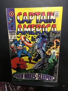 Captain America #101 (1968) Second silver age cap! Mid grade Kirby art! VG/FN