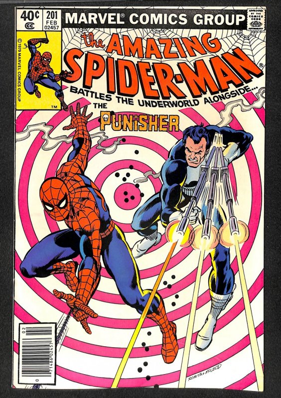 Amazing Spider-Man #201 VF 8.0 Punisher!