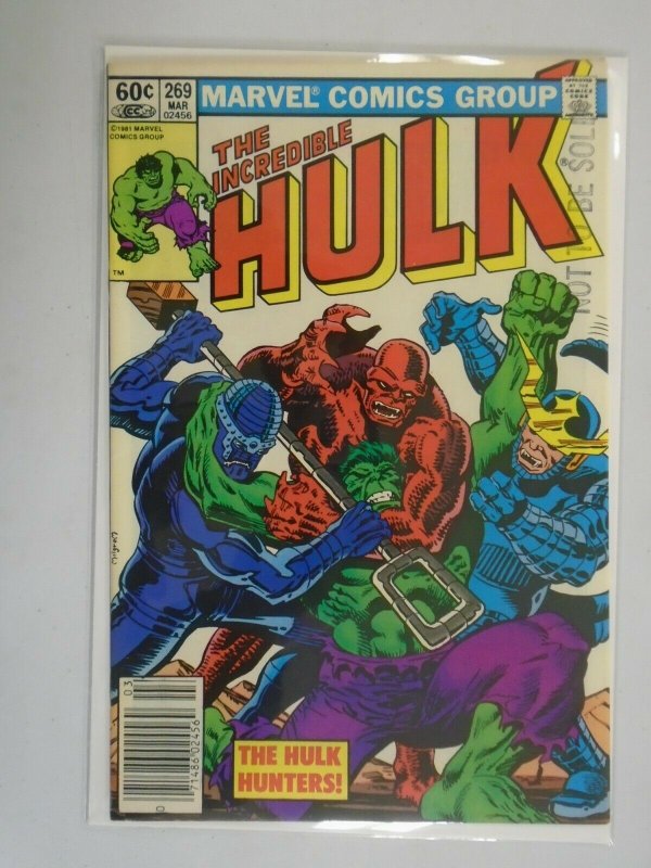 Incredible Hulk #269 Newsstand 6.0 FN stamped Not to be sold (1982 1st Series)