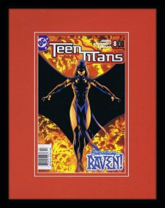 Teen Titans #8 DC Framed 11x14 Repro Cover Display Raven