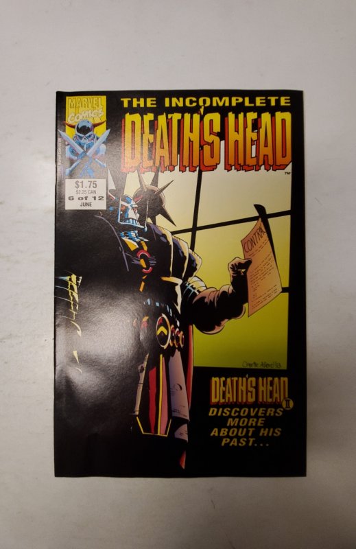 The Incomplete Death's Head (UK) #6 (1993) NM Marvel Comic Book J720