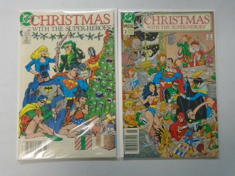 Christmas with the Super-Heroes set #1+2 6.0 FN (1989)