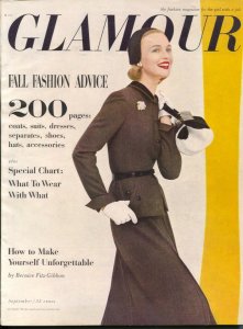 Glamour 9/1955-Conde Nast-for the girl with a job-fashion-trends-careers-make...