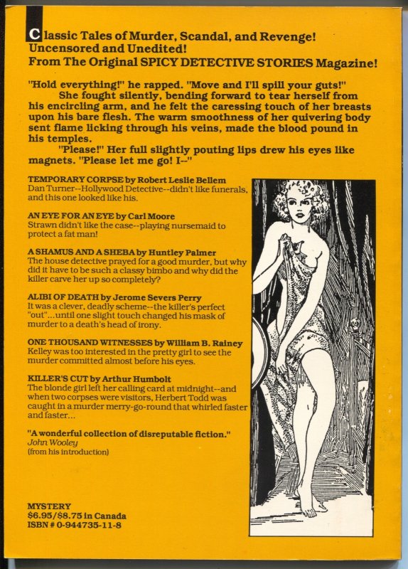 Spicy Detective Stories #1 1989-hlurid pulp reprints-original illustrations-VF
