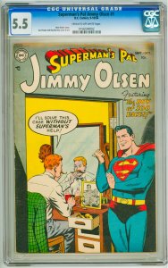 Superman's Pal, Jimmy Olsen #1 (1954) CGC 5.5! Cream to OW Pages!