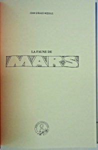 La Faune De Mars Martian Wildlife HC; Moebius!