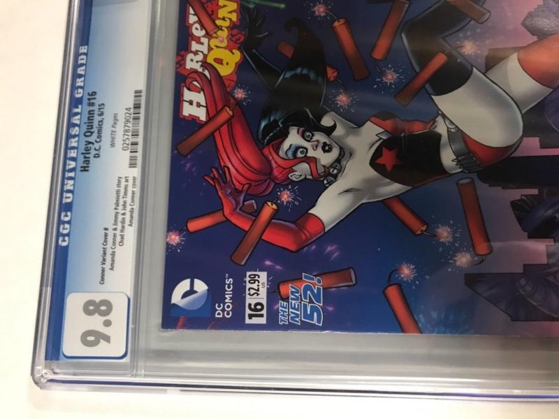 Harley Quinn 16 Cgc 9.8 Variant Set 1A 1C 1D Connecting Covers