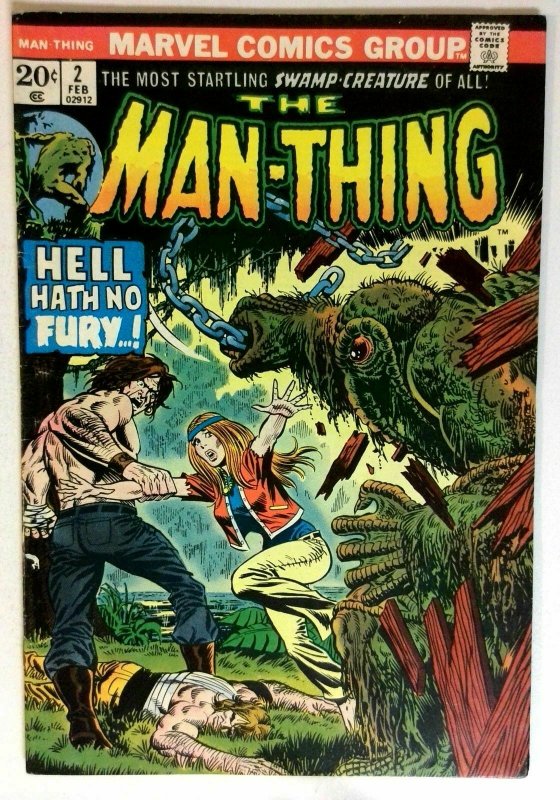 Man-Thing #2 Marvel 1974 FN- Bronze Age Comic Book 1st Print