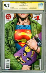Supergirl #1 (1996) CGC Signature 9.2! Signed by Peter David!