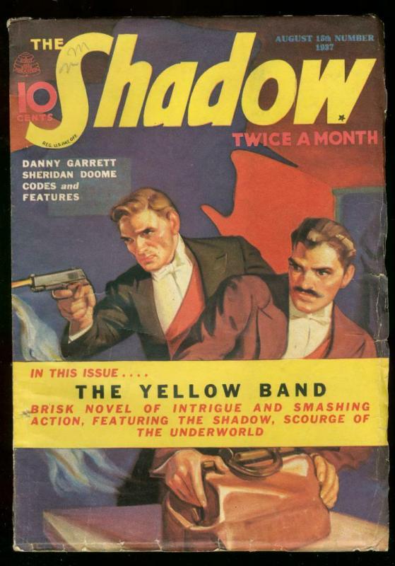 SHADOW AUGUST 15 1937 YELLOW BAND MAXWELL GRANT GIBSON FN 