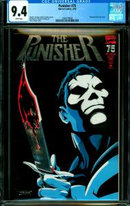 Punisher #75 CGC Graded 9.4 Embossed Silver Foil Cover