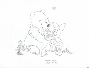 Winnie-the-Pooh Disney Pencil Concept Art - Pooh and Piglet #16 by Mike Royer