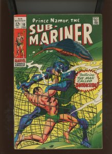 (1969) The Sub-Mariner #10: SILVER AGE! KEY ISSUE! COMBINED SHIPPING! (5.0)