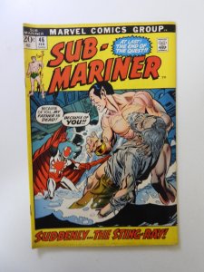 Sub-Mariner #46 (1972) FN- condition rusty staples